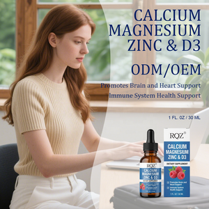 Integratore Liquido OEM/ODM per Adulti con Calcio, Magnesio, Zinco e Vitamina D3 - Supporto per Cervello/Cuore e Sistema Immunitario, Dose 2ml, Confezione da 30ML (1 FL OZ), Fornitura all'Ingrosso - Product Image 2