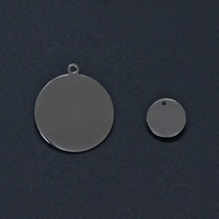 Hundemarken zum Aufschieben aus Edelstahl in Silber, mit Graviertem Logo und in Wunschgröße, für Hunde und Katzen