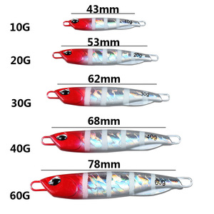 10g 15g 20g 30g 40g 50g 60g metallo Jigging esca di fusione di metallo artificiale con ganci di assistenza - Product Image 5