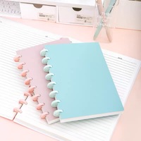 Carnet de notes en vrac Macaron, 80 feuilles, spirale PP, ligné collège, format A5/A4, pour étudiants, joli carnet de notes