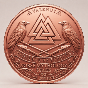 Pièce de monnaie <span class=keywords><strong>Heimdall</strong></span>, le dieu gardien, en cuivre pur 999, 1 oz et 5 oz, relief 3D, effet UV, art mythologique nordique - Product Image 2