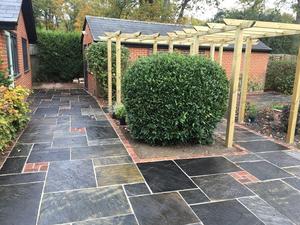 Top Selling Sandstone Flag Slab Honed Surface Rustic Design Outdoor Use at Wholesale Price from India - Product Image 1