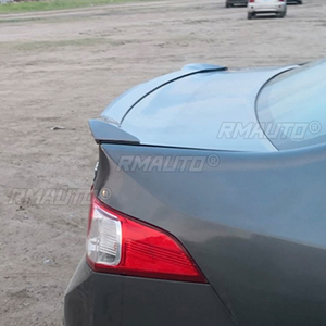 Pour 2009 2010 2011 2012 2013, Aileron arrière de voiture en plastique ABS, Spoiler de coffre couleur apprêtée, Accessoires de kit carrosserie - Product Image 6