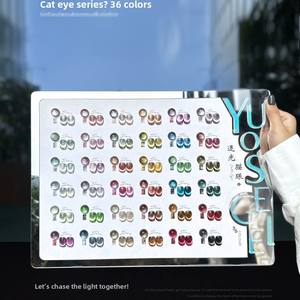 36-Farben-Lichtjagd Katzenauge Nagellack Kleber Set Qualität Aus gezeichnete funkelnde Kristall LED-Lampe Beliebt für Nagels tudios - Product Image 5
