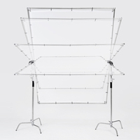 Diffuseur de lumière translucide 1,5*2,1M avec cadre papillon pour studio photo et vidéo