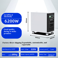 Armoire de commande de pompe à incendie 3000W 6kWh avec batterie lithium-ion et onduleur tout-en-un, conteneur de stockage d'énergie extérieur connecté au réseau