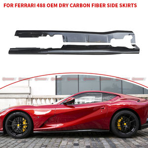 Jupes latérales de voiture en fibre de carbone sèche style OME pour Ferrari 812 - Kit carrosserie - Product Image 4
