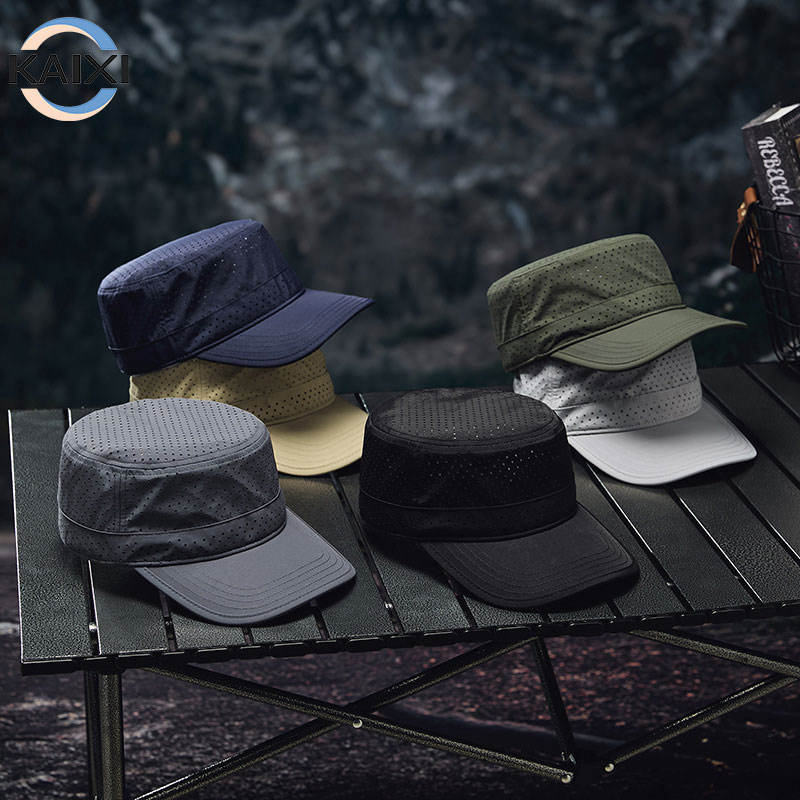 Spring Summer Men Quick-Drying Flat-Top Waterproof Baseball Cap Breathable  Protection Outdoor Sports Cycling Sun Hat