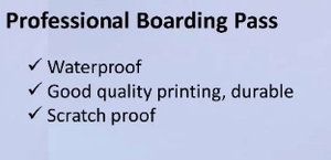 Tarjeta de Embarque Personalizada de Fábrica con Impresión Térmica, Código de Barras/Código QR y Perforación para Aerolíneas - Product Image 2