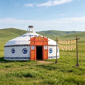 Nouvelle arrivée : <span class=keywords><strong>yourte</strong></span> mongole toutes saisons, tente 4 saisons à forte durabilité, vente de yourtes mongoles pour hébergement en plein air - Product Image 4