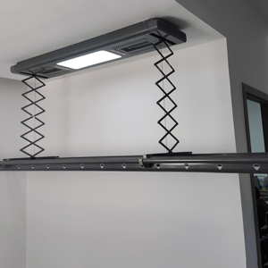 Customizable intelligent electric retractable remote control lifting drying LED <b>light</b> electric drying rack - Product Image 5