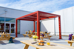 Magasins vertical transparent lames orientables gazébo rétractable <span class=keywords><strong>pergola</strong></span> toit rétractable solaire métal <span class=keywords><strong>pergola</strong></span> alluminio - Product Image 3