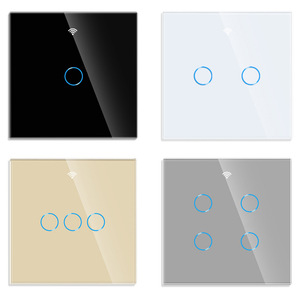 Tuya Công tắc tường thông minh WiFi Cảm ứng Bảng kính cường lực 1/2/3/4gang Điều khiển từ xa Smartlife Hỗ trợ Alice Google <span class=keywords><strong>Home</strong></span> Alexa - Product Image 4