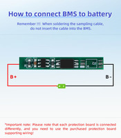 Module de protection de batterie Li-ion Lipo 18650 1S 1.5A 3A BMS XJ Factory certifié ISO9001