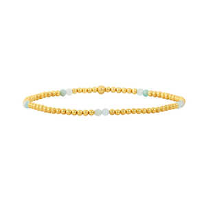 Pulsera de cuentas de acero inoxidable para hombre y mujer, brazalete clásico de 2mm, chapado en oro de 18K, resistente al agua, joyería - Product Image 3