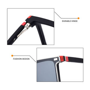 جودة مصنوعة يدويا مستقطبة TR90 مقطع مغناطيسي على النظارات الشمسية مع عدسة حماية من البنفسجية - Product Image 3