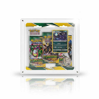 Vitrine en acrylique pour cartes TCG, lot de 3, protection transparente anti-UV, présentoir de comptoir pour modèles réduits de trains