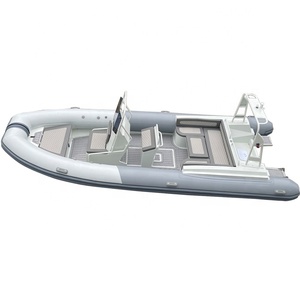 Bateaux pneumatiques RIB en aluminium haute vitesse, noirs, 21 pieds, Rhib 640, durables, en Hypalon/PVC Orca - Product Image 4