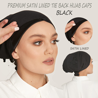 Turbantes de Satén para Mujer Musulmana, Gorros Elásticos de Algodón Instantáneos, con Frente Redondo, para Usar Bajo el Hiyab, Modelo Amira, Venta al Por Mayor 2025