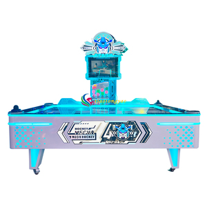 Machine de hockey sur air commerciale à deux joueurs, table à monnayeur certifiée CE, garantie 12 mois, pour enfants et parcs d'attractions - Product Image 1