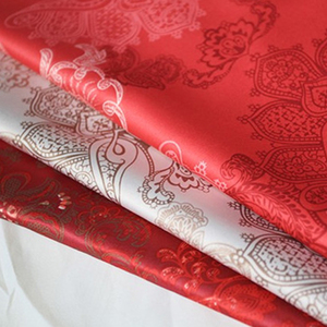 Tissu en Satin à <span class=keywords><strong>motifs</strong></span> de <span class=keywords><strong>fleurs</strong></span> de printemps, chine, étoffe imprimée pour textile domestique - Product Image 1