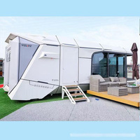 R5 Maison mobile de luxe moderne de 40 pieds, respirante, en bois et acier, préfabriquée, type conteneur maritime, avec panneaux sandwich, pour hôtel ou atelier