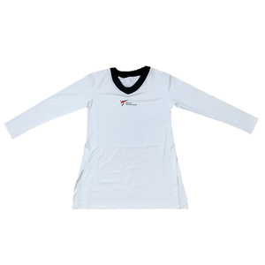 ชุดเทควันโด Goregain <span class=keywords><strong>WTF</strong></span> รุ่นใหม่ สีดำ คอเสื้อแบบ Unisex ผลิตจากผ้าโพลีเอสเตอร์ผสมสแปนเด็กซ์ สำหรับฝึกซ้อม สามารถสั่งตัดได้ - Product Image 5