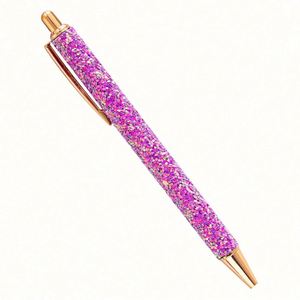 Stylo à bille pression multicolore avec paillettes métalliques brillantes, cadeau créatif pour camarade de classe, collègue, fille, étudiante, papeterie - Product Image 6