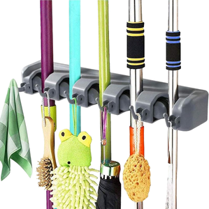 Organizzatore per Attrezzi da Giardino, <span class=keywords><strong>Portascope</strong></span> da Parete a 5 Posizioni in <span class=keywords><strong>Plastica</strong></span> con Ganci, Vendita Calda - Product Image 1