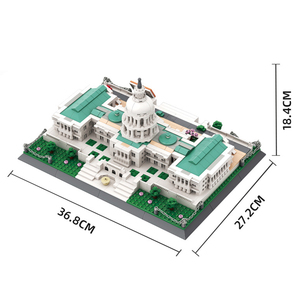 Juguetes de Construcción del <span class=keywords><strong>Edificio</strong></span> Emblemático del Capitolio de Washington, EE. UU., Bloques de Construcción de Partículas Pequeñas de Plástico Compatibles, Juguete Educativo - Product Image 5