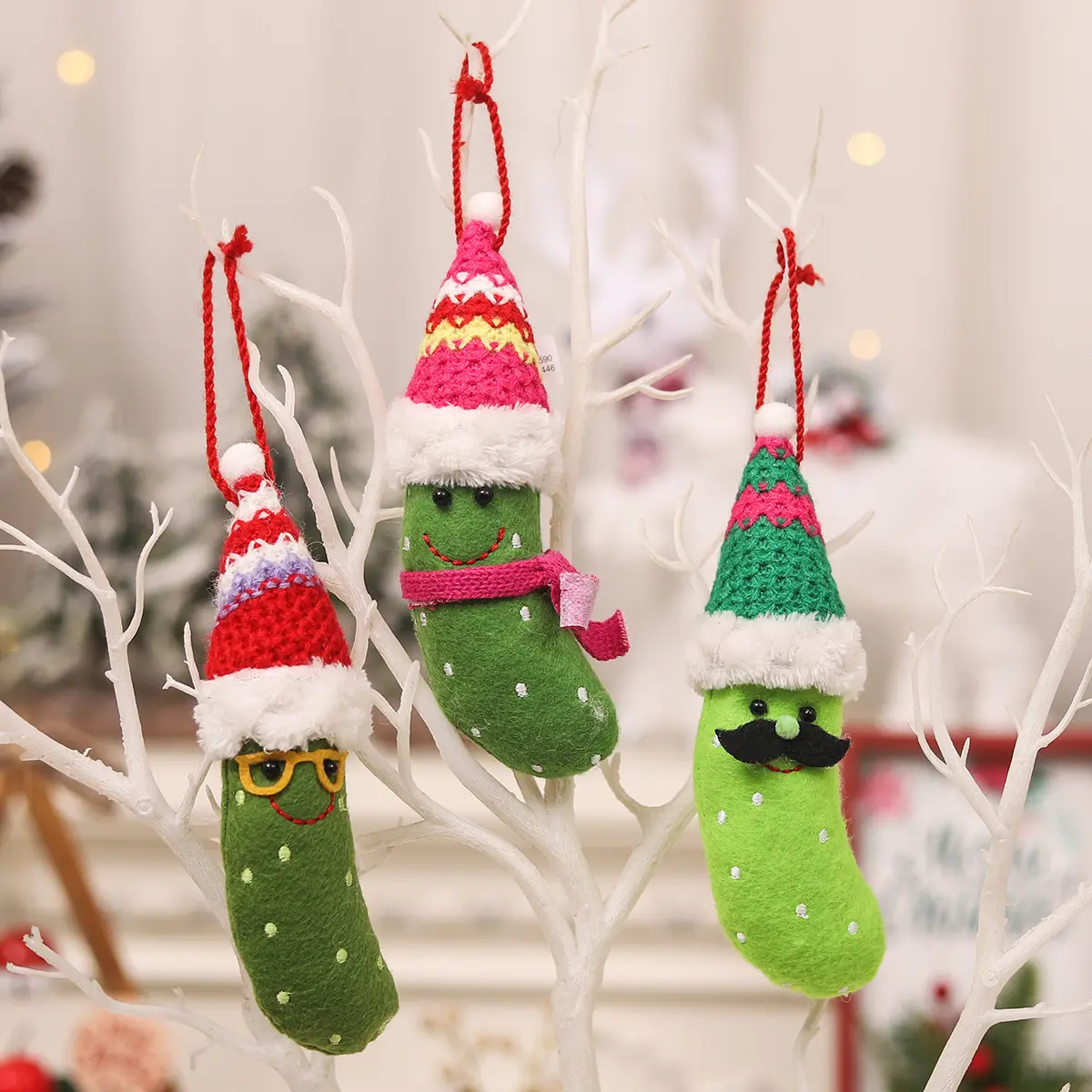 Santa Claus Frohe Weihnachten Puppe Spanisch Grüne Bananen Dekorationen für Home Ornamente Navidad künstliche Weihnachts baum Dekor Geschenke