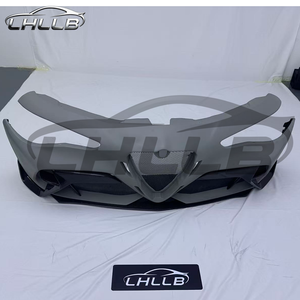 Parachoques Delantero de Fibra de Carbono Semi-Completa Compatible con Alfa Romeo <span class=keywords><strong>Giulia</strong></span> <span class=keywords><strong>GTA</strong></span> M con Emblema Quadrifoglio - Product Image 4