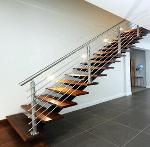 Su misura scala diritta a sbalzo in legno moderno galleggiante scala interna con gradini in legno per scale interne - Product Image 4