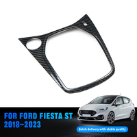 Shasha Garniture de panneau de levier de vitesses en fibre de carbone pour Ford Fiesta ST 3 portes MK8/MK8.5 2018-2023 Accessoires intérieurs Droit