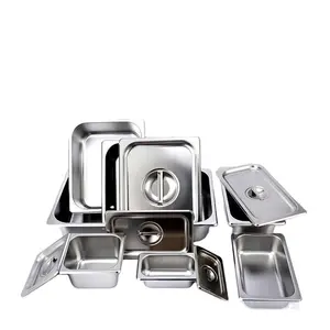 Zhongte Hotel Supplies 201Stainless Steel 1/1 Gastronorm Container GN Pan Restaurant Equipment catering pan