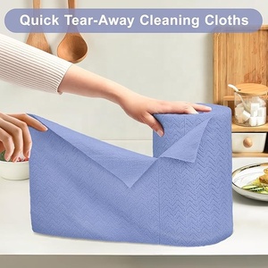 מיקרופייבר ייבוש מהיר-ייבוש בד ניקוי מרובע רך ועמיד ללא שימוש בכלי שטיפה ידיים סופג פעמיים וכלי כביסה למטבח לרכב - Product Image 3