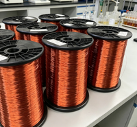 Fil d'aluminium émaillé sur mesure, échantillon disponible, prix usine pour solénoïde automobile