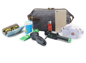 Bolsa personalizada de lona encerada para hombre, neceser de viaje para lavado, neceser - Product Image 6