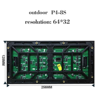 Module LED RGB SMD P4 étanche pour extérieur, résolution 256*128mm (64*32) pour panneaux d'affichage routiers et écrans de rue