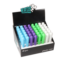 Erliao portable coloré en plastique accessoires pour fumeurs tubes en gros tube vide nouveau style accessoires de machine à rouler