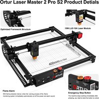 Machine de gravure de haute précision OLM2 Pro S2 10W, 10 000 mm/min, efficace pour le bois, le métal, l'acrylique, le verre, le cuir