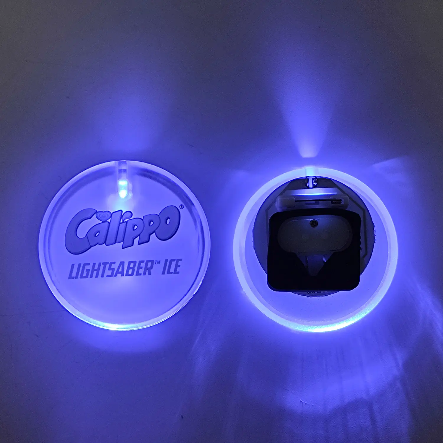 LINLIGIFTS Logo baskılı parti LED ışık yayan diyot akrilik yanıp sönen iğne boş yanıp sönen düğme rozet