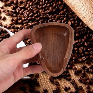 Coffee <b>Bean</b> Weighing Tray Sandy Pearwood Flat Shape Home Use Minimalist Style Coffee Storage Display - Product Image 2