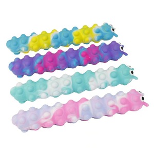 Juguete de silicona con forma de oruga para niños de 2 a 4 años, juguete sensorial de descompresión, diseño unisex, Celic Home - Product Image 1
