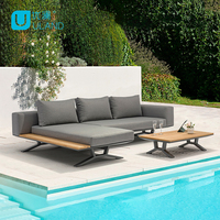 Uland wasserdichte Stoff Garten Sofa Sets mit Kissen für Innenhof im Freien und Patio Cube Set Gartenmöbel