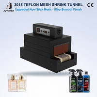 Ligne de production de convoyeurs à mailles en téflon entièrement automatique Mesh 3015T, machine d'emballage sous tunnel rétractable pour l'emballage des produits de nail art