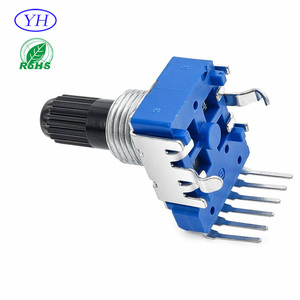 Potenciómetro Alpha ALPS vertical con eje aislado, 6 pines, lineal, 11 mm, rotatorio A203 A10K, potenciómetro 20K para audio - Product Image 2