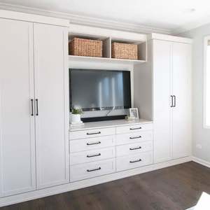 Armoire de rangement de chambre à coucher au design moderne, en gros, bon marché, armoire en bois personnalisée professionnelle - Product Image 5