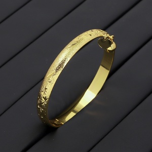 JXX Venta al por Mayor de Brazaletes de Moda Chapados en Oro de 24K, Diseño Abierto, Brazaletes Árabes de Dubái para Mujer - Product Image 2