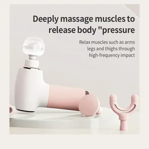 Sản Phẩm Mới 2024 Gun Massager 4 Bánh Có Thể Sạc Lại Massage Súng Biểu Tượng Tùy Chỉnh Cho Cơ Bắp Thư Giãn